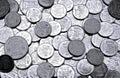 A pile of coins Ukrainian Royalty Free Stock Photo