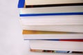 Pile of College Text Books Royalty Free Stock Photo