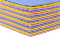 Pile color napkins Royalty Free Stock Photo