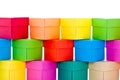 Pile of colored boxes Royalty Free Stock Photo