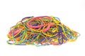 Pile of colored rubber bands