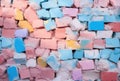 a pile of colorful bricks