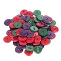 Pile of Colorful Buttons