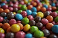 a pile of colorful candies