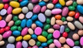 A pile of colorful candy beans Royalty Free Stock Photo