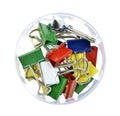 Pile of colorful clips Royalty Free Stock Photo