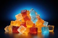 a pile of colorful cubes Royalty Free Stock Photo