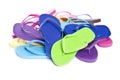 Pile of Colorful Flip Flops #2 Royalty Free Stock Photo