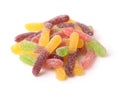 Pile of colorful gummy worms