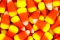 Pile of colorful Halloween candy corn