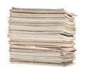 Pile of colorful magazines Royalty Free Stock Photo