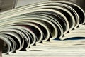 Pile of colorful magazines on a table Royalty Free Stock Photo