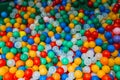 A pile of colorful plastic balls