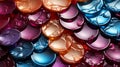 A pile of colorful round objects Royalty Free Stock Photo