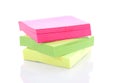 Pile of colorful sticky paper