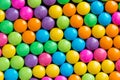 Pile of colorful sweet candy chocolates coated background. colourful collection Royalty Free Stock Photo