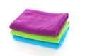 Pile of colorful towels Royalty Free Stock Photo