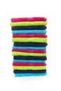 Pile of colorful towels Royalty Free Stock Photo