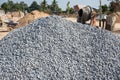 Pile of construction rock Royalty Free Stock Photo