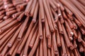 Copper wire rod metals industry Royalty Free Stock Photo