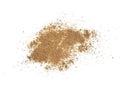 Pile of coriander powder isolated on white background Royalty Free Stock Photo