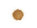 Pile of coriander powder isolated on white background Royalty Free Stock Photo