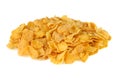 Pile of corn flakes Royalty Free Stock Photo