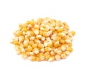 Pile of corn kernels isolated Royalty Free Stock Photo