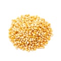 Pile of corn kernels isolated Royalty Free Stock Photo