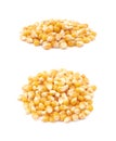 Pile of corn kernels isolated Royalty Free Stock Photo