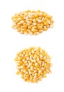 Pile of corn kernels isolated Royalty Free Stock Photo