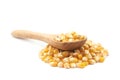 Pile of corn kernels isolated Royalty Free Stock Photo