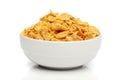 Pile of cornflakes on a bowl Royalty Free Stock Photo