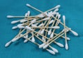 Pile of cotton ear buds Royalty Free Stock Photo