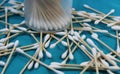 Pile of cotton ear buds Royalty Free Stock Photo