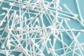 A pile of cotton swabs Royalty Free Stock Photo