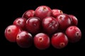 Pile of cranberries, paths Royalty Free Stock Photo