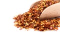 Pile of a crushed red pepper Royalty Free Stock Photo