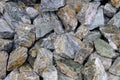 Pile of crushed stone texture Royalty Free Stock Photo