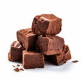 Delicious Chocolate Fudge Slices - Cubo-futurism Style