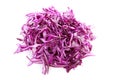 Pile of cut red cabbage Royalty Free Stock Photo