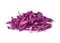 Pile of cut red cabbage Royalty Free Stock Photo