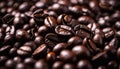 A pile of dark roasted coffee beans Royalty Free Stock Photo