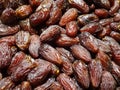 Pile of dates , dried date fruits