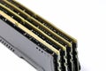 Pile of DDR4 memory, High performance DDR RAM module for computer server and workstation. Royalty Free Stock Photo