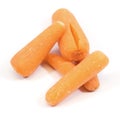 Pile of delicious baby carrots Royalty Free Stock Photo