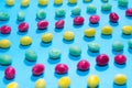 Pile of delicious colourful chewing candies background. Colourful sweets Royalty Free Stock Photo