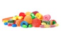 Pile of delicious colorful chewing candies