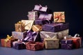 a pile of different sized and shaped unwrapped gifts