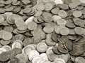 Pile of Dimes Royalty Free Stock Photo